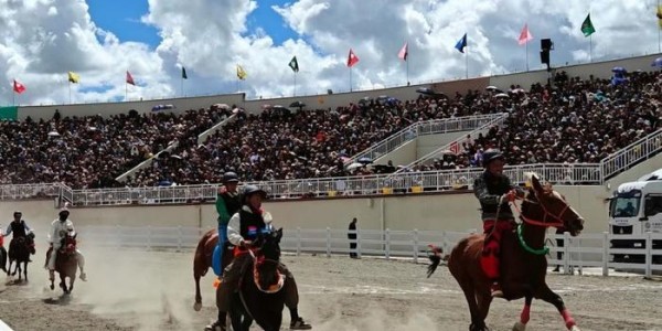 江孜达玛节赛马激情上演 少年骑手成亮点